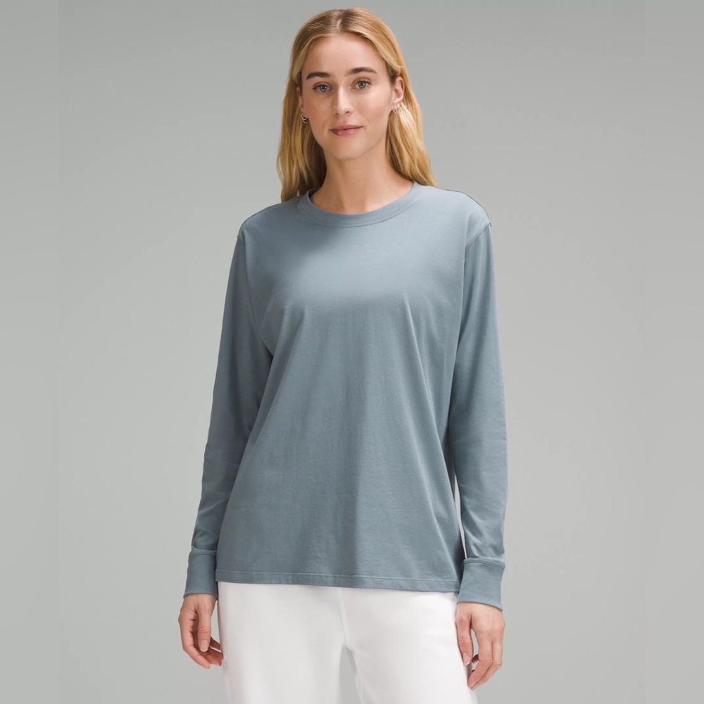 Lululemon / All Yours Long Sleeve Tee / Belgian Blue / Size 10